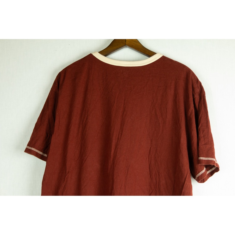 Lazy One Womens Rise & Shine Rooster Graphic Nightshirt Burgundy Cotton One Size - Picture 7 of 10